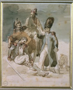 Episode uit Napoleons terugtocht uit Rusland in 1812